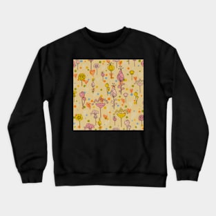 Fabric with flowers Crewneck Sweatshirt
